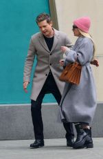 EMMA ROBERTS on the Set of AHS at Central Park 04/27/2023