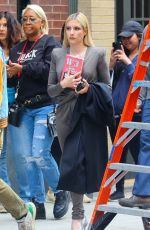 EMMA ROBERTS on the Set of American Horror Story in New York 04/26/2023