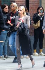 EMMA ROBERTS on the Set of American Horror Story in New York 04/26/2023
