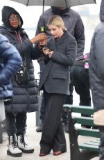 EMMA ROBERTS on the Set of American Horror Story in New York 04/28/2023
