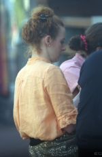 EMMA WATKINS and Oliver Brian Out for Dinner at Grill