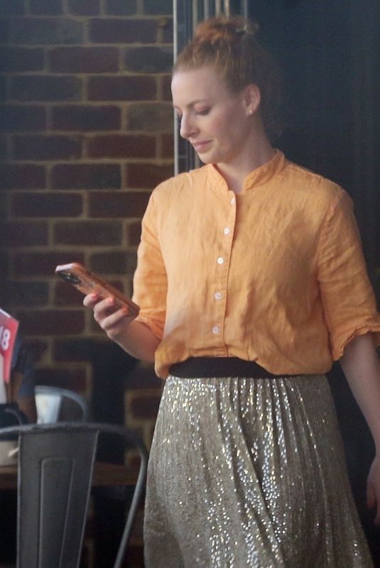 EMMA WATKINS and Oliver Brian Out for Dinner at Grill