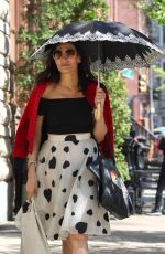 FAMKE JANSSEN Out in West Village in New York 04/21/2023