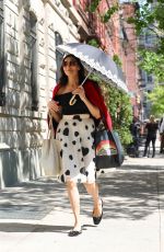 FAMKE JANSSEN Out in West Village in New York 04/21/2023