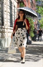 FAMKE JANSSEN Out in West Village in New York 04/21/2023