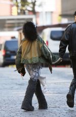 FKA TWIGS and Jordan Hemingway Out in New York 04/20/2023