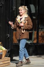 FLORENCE PUGH on the Set of We Live in Time 04/03/2023