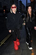 FRANKIE and DEMI SIMS Arrives at PrettyLittleThing Showroom Launch in London 04/12/2023