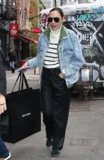 GAL GADOT Out Shopping at Saint Laurent in New York 04/28/2023