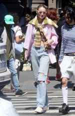 GIGI HADID Arrives at Her Apartment in New York 04/20/2023