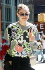 GIGI HADID Out and About in New York 04/21/2023