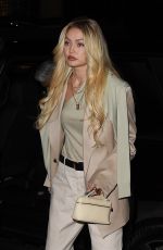 GIGI HADID Out for Dinner at Casa Cruz Restaurants in New York 04/12/2023
