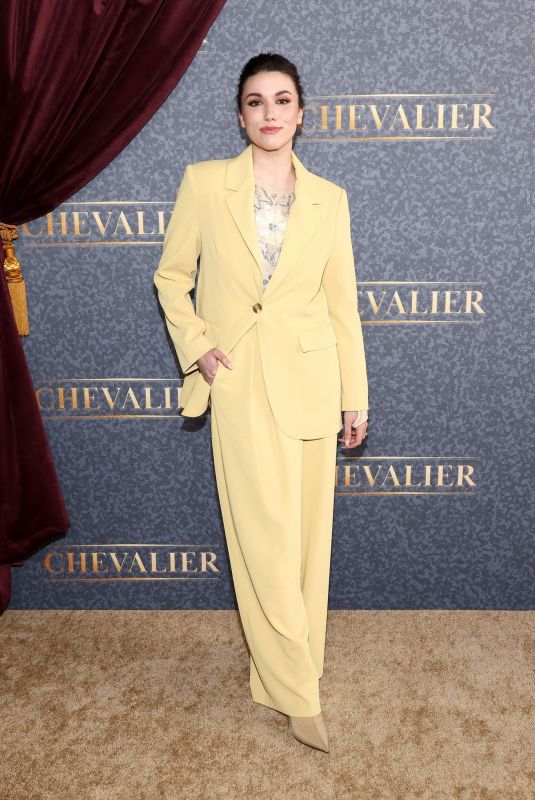 GRACE CAROLINE CURREY at Chevalier Premiere at El Capitan Theatre in Los Angeles 04/16/2022