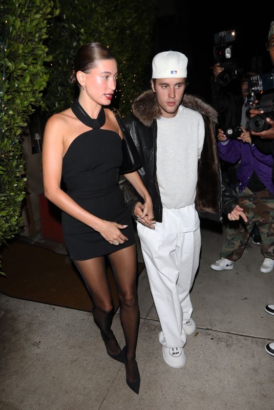 HAILEY and Justin BIEBER Leaves Giorgio Baldi in Santa Monica 04/23/2023
