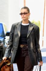 HAILEY BIEBER Leaves Rhode