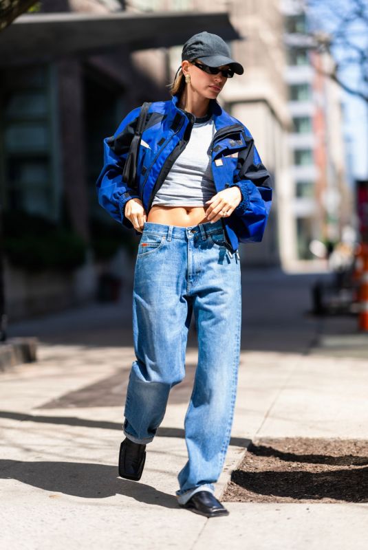 HAILEY BIEBER Out and About in New York 04/10/2023