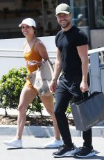 HAYLEY ERBERT and Derek Hough Out Shopping in Studio City 04/23/2023