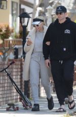 HEATHER RAE YOUNG and Tarek El Moussa Out in Newport Beach 04/15/2023