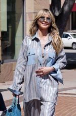 HEIDI KLUM Arrives on the Set of America