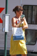 HELENA CHRISTENSEN Grabs Italian Food from Via Porta in New York 04/12/2023