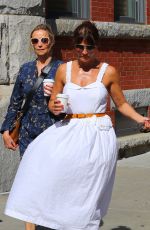 HELENA CHRISTENSEN Out with Her Dog in New York 04/21/2023
