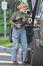 HILARY DUFF Grabs a Pizza Out in Los Angeles 04/10/2023