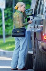 HILARY DUFF Grabs a Pizza Out in Los Angeles 04/10/2023