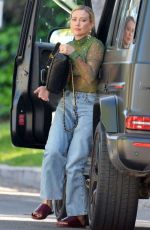 HILARY DUFF Grabs a Pizza Out in Los Angeles 04/10/2023