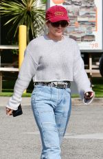HILARY DUFF Leaves Starbucks at Beverly Glen Mall in Beverly Hills 04/18/2023