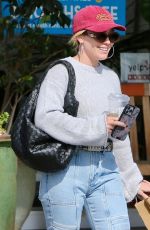 HILARY DUFF Leaves Starbucks at Beverly Glen Mall in Beverly Hills 04/18/2023