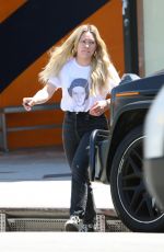 HILARY DUFF Out and About in Los Angeles 04/26/2023