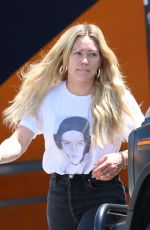 HILARY DUFF Out and About in Los Angeles 04/26/2023