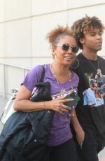 HOLLY ROBINSON Arrives at Lakers Playoff Game at Crypto.com Arena in Los Angeles 04/22/2023
