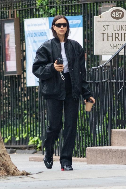 IRINA SHAYK Out and About in New York 04/27/2023