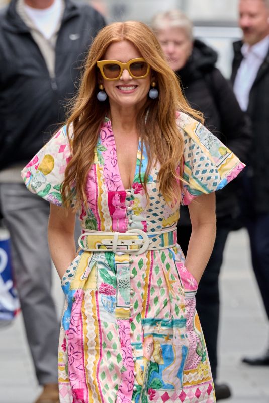 ISLA FISHER Arrives at Global Radio Studios in London 04/25/2023