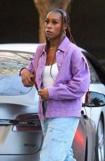 ISSA RAE Arrives at Lakers Playoff Game Against Memphis Grizzlies at Crypto.com Arena in Los Angeles 04/22/2023