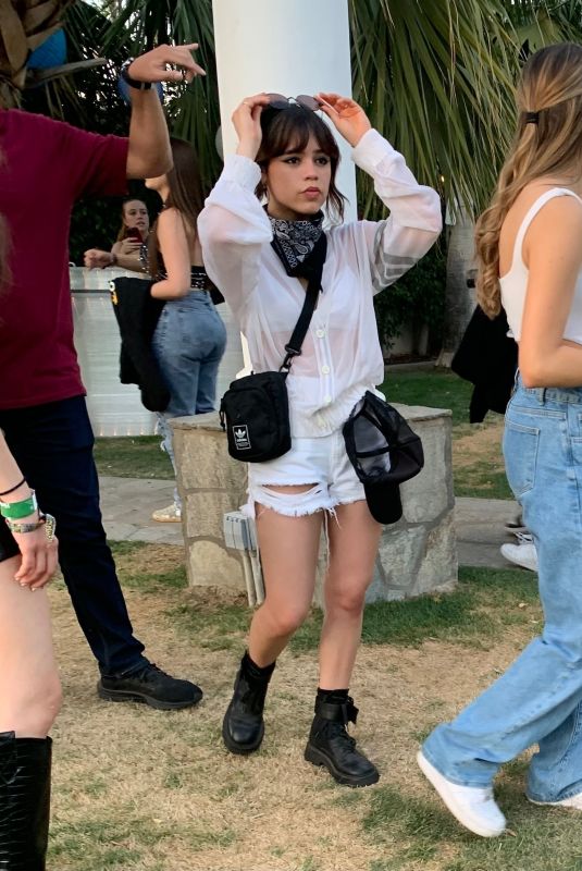 JENNA ORTEGA Arrives at Coachella Festival in Indio 04/16/2023