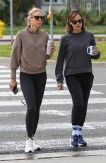 JENNIFER GARNER Out for Morning Coffee with a Friend in Brentwood 04/25/2023