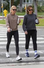 JENNIFER GARNER Out for Morning Coffee with a Friend in Brentwood 04/25/2023