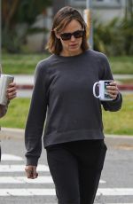 JENNIFER GARNER Out for Morning Coffee with a Friend in Brentwood 04/25/2023