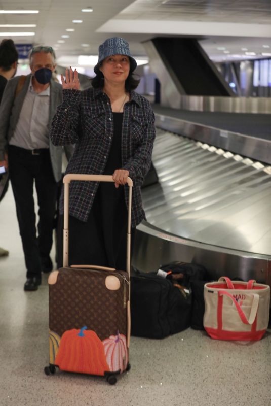 JENNIFER TILLY Arrives at LAX Airport in Los Angeles 04/16/2023