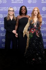 JESSICA CHASTAIN at 2023 Chaplin Award Gala Honoring Viola Davis in New York 04/24/2023