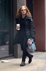 JESSICA CHASTAIN Out for Coffee in New York 04/05/2023