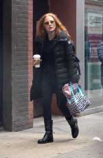 JESSICA CHASTAIN Out for Coffee in New York 04/05/2023