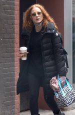 JESSICA CHASTAIN Out for Coffee in New York 04/05/2023