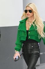 JESSICA SIMPSON and Eric Johnson Arrives at JFK Airport in New York 04/12/2023