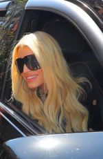 JESSICA SIMPSON Leaves Her Hotel in New York 04/13/2023 