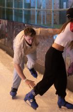 JESSIE WYNETR at a Date at Queens Bowling and Skate Ice Rink 04/23/2023