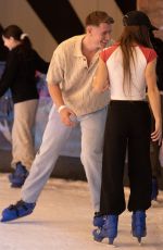 JESSIE WYNETR at a Date at Queens Bowling and Skate Ice Rink 04/23/2023