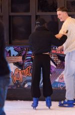 JESSIE WYNETR at a Date at Queens Bowling and Skate Ice Rink 04/23/2023